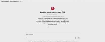 Laat los wat je kapotmaakt GPT (Exclusief product)